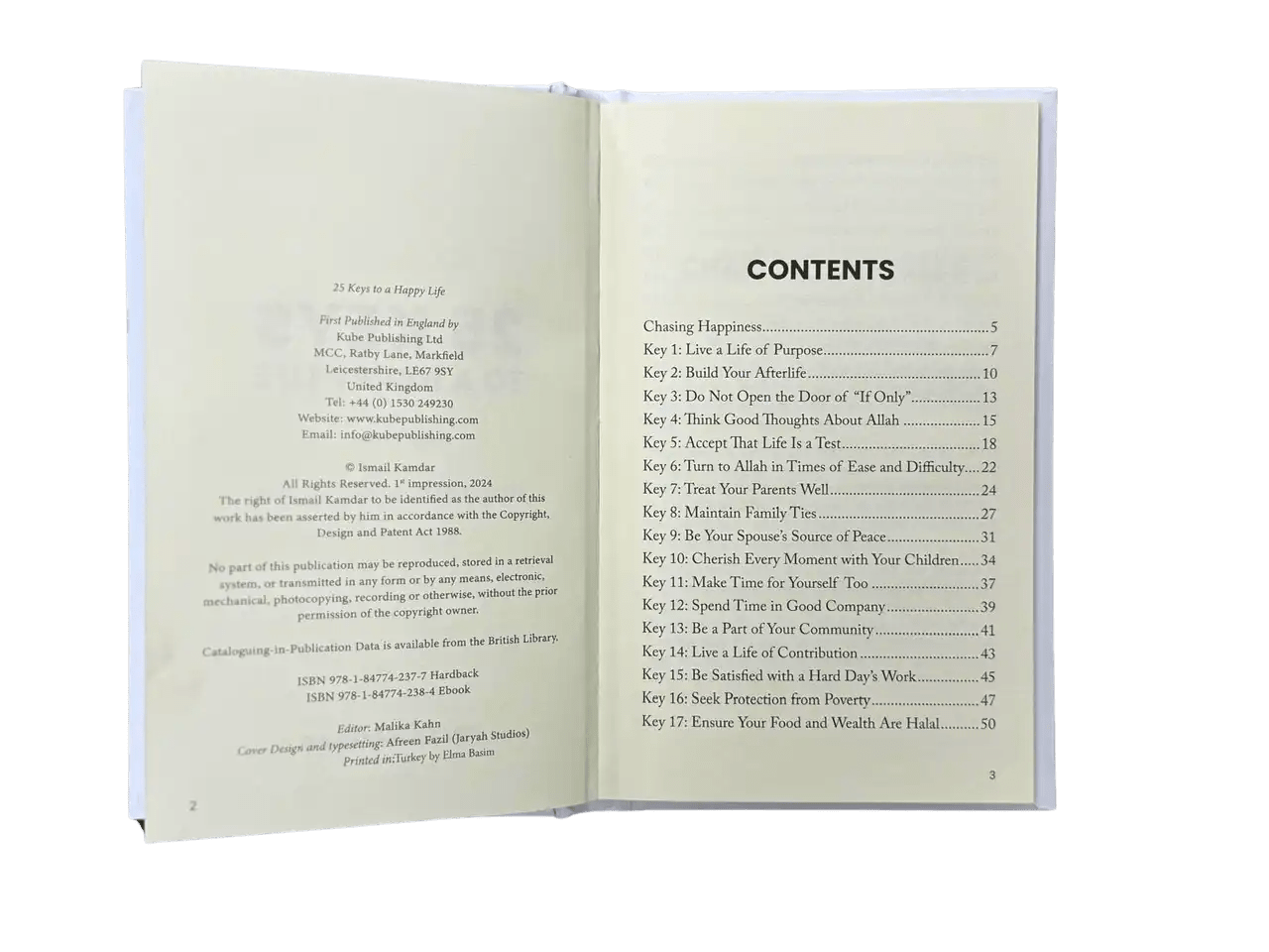 25 Keys to a Happy Life - Based on the Sunnah and Qur'an - Darussalam