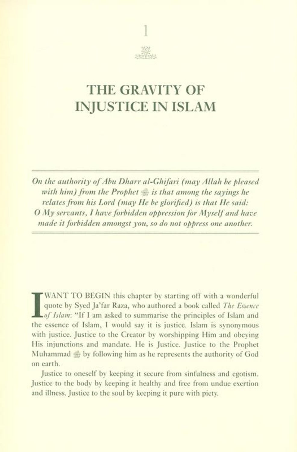 40 on Justice: The Prophetic Voice on Social Reform - Darussalam