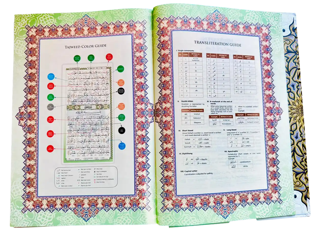 Maqdis A4 Large Al Quran Al Kareem Word-by-Word Translation Colour Coded Tajweed White