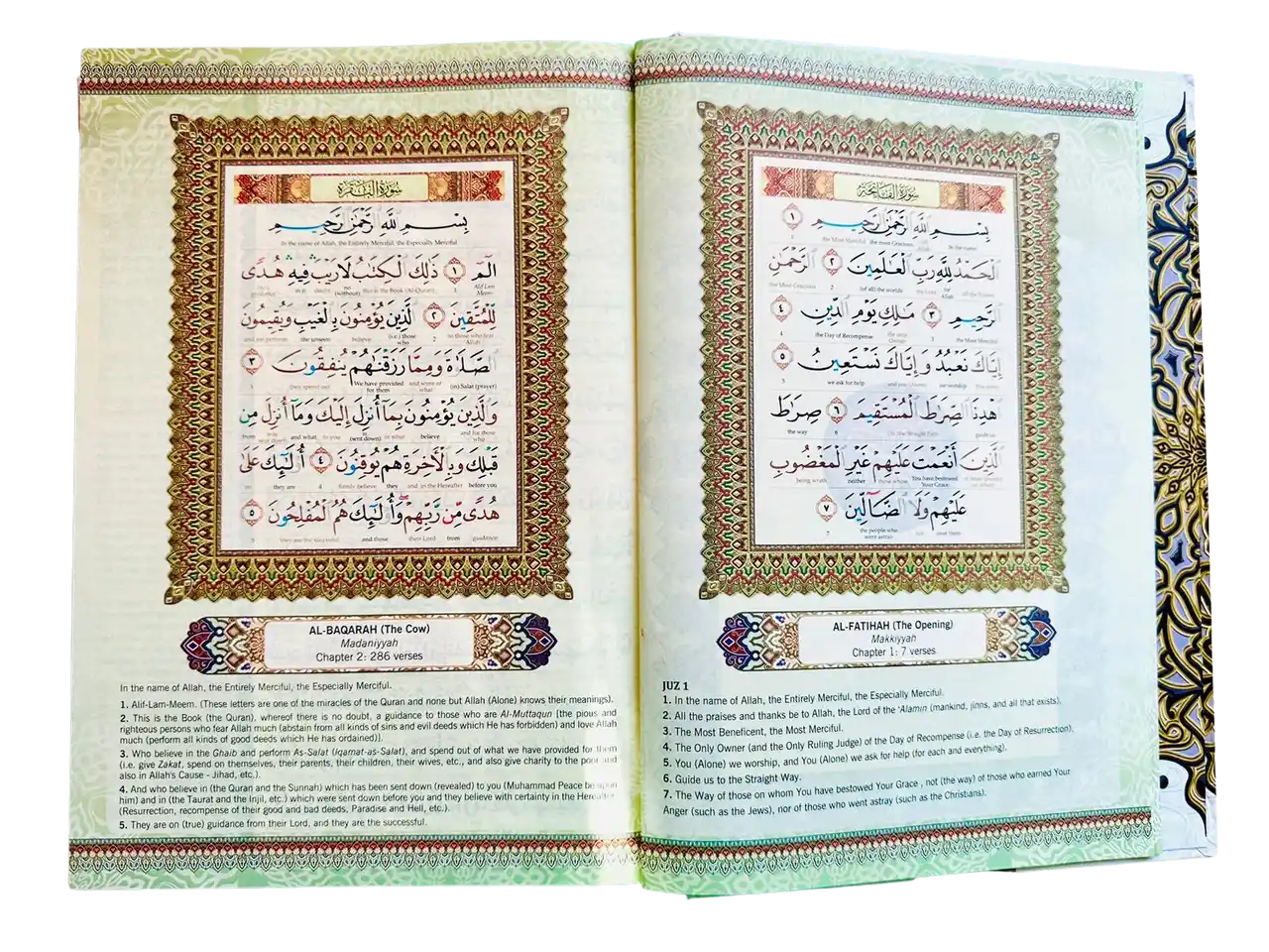 Maqdis A4 Large Al Quran Al Kareem Word-by-Word Translation Colour Coded Tajweed White