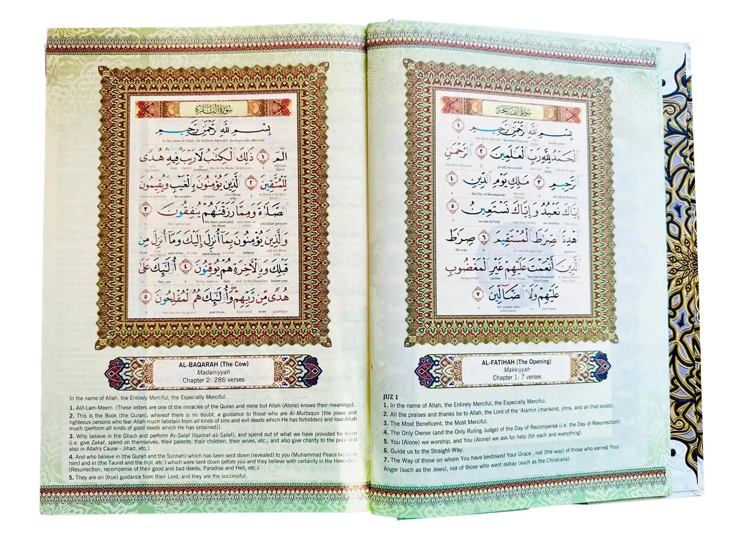 Maqdis Al Quran Al Kareem Word-by-Word Translation Colour Coded Tajweed White