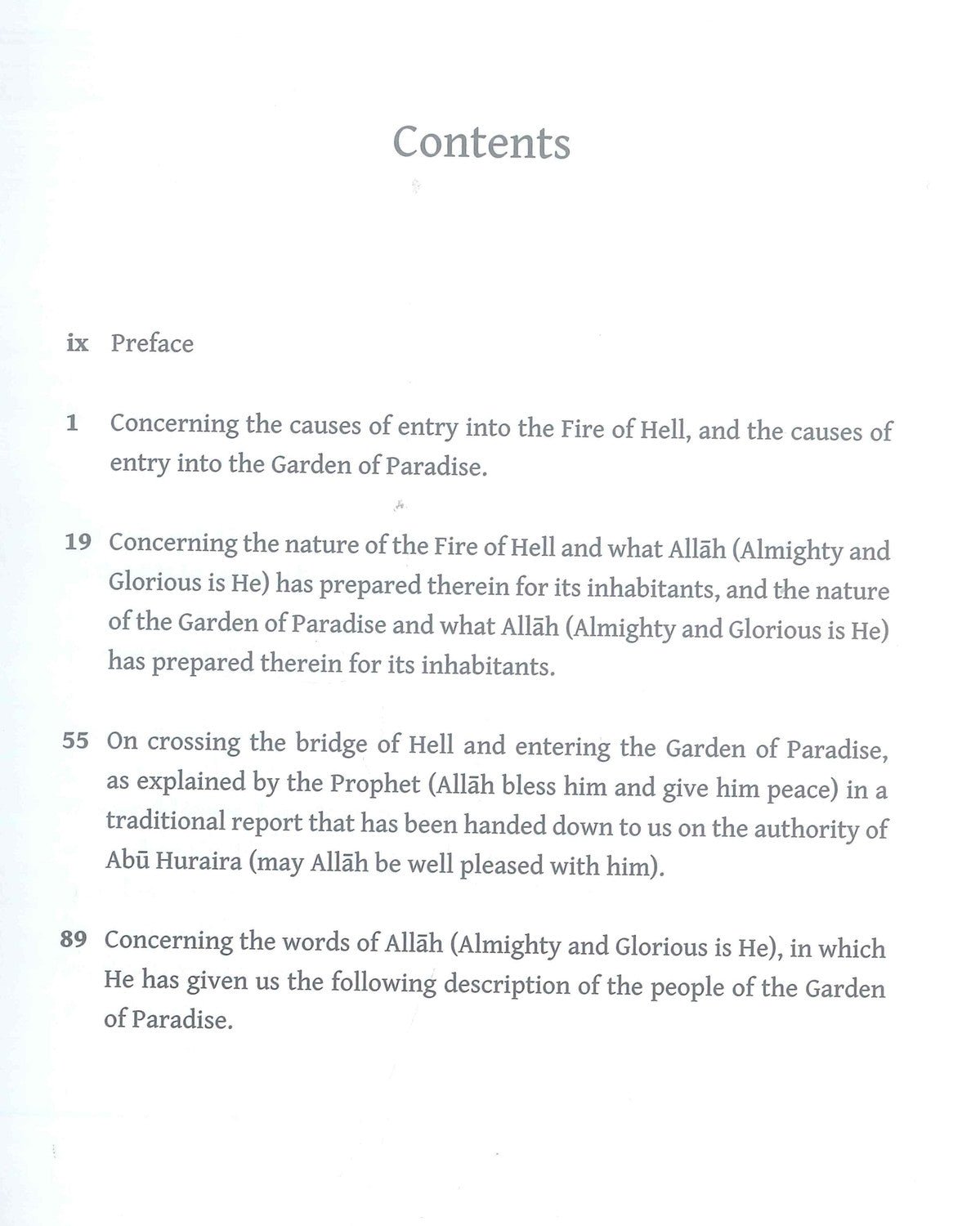 A Concise Description of Jannah & Jahannam - Darussalam