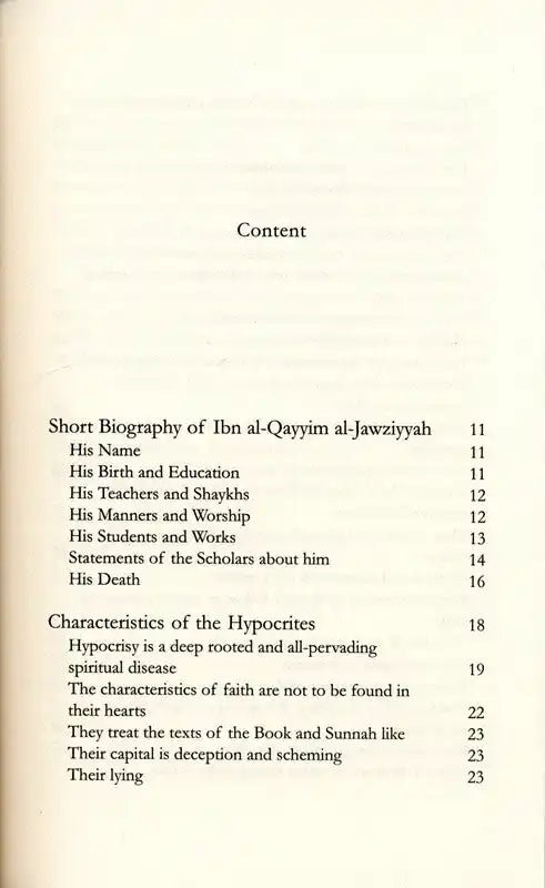 Characteristics of the Hypocrites - Darussalam