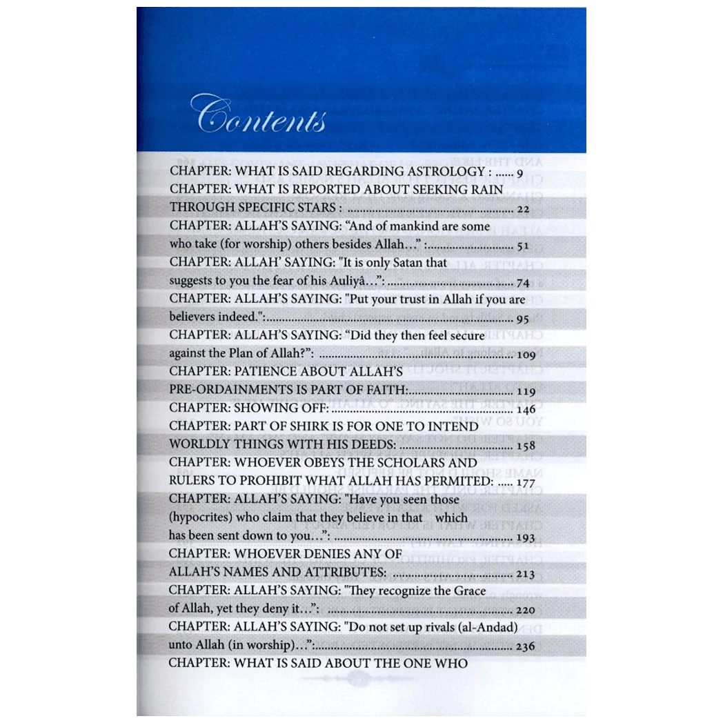 Commentary On Kitab At Tawheed by Salih Al-Uthaymeen 2 Volume Set - Darussalam