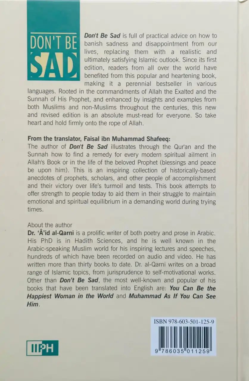 Dont Be Sad : Soft Cover - Darussalam