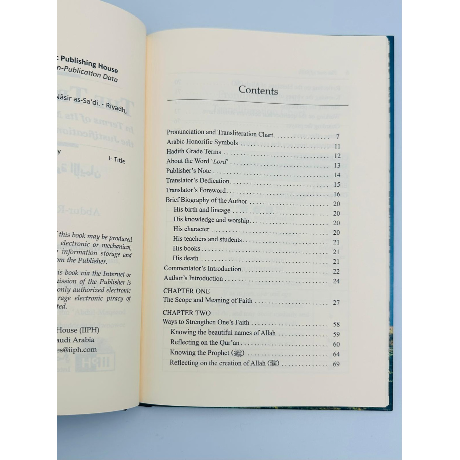 The Tree of Faith by Shaykh Abdur-Rahmân Nâsir as-Sa‘di