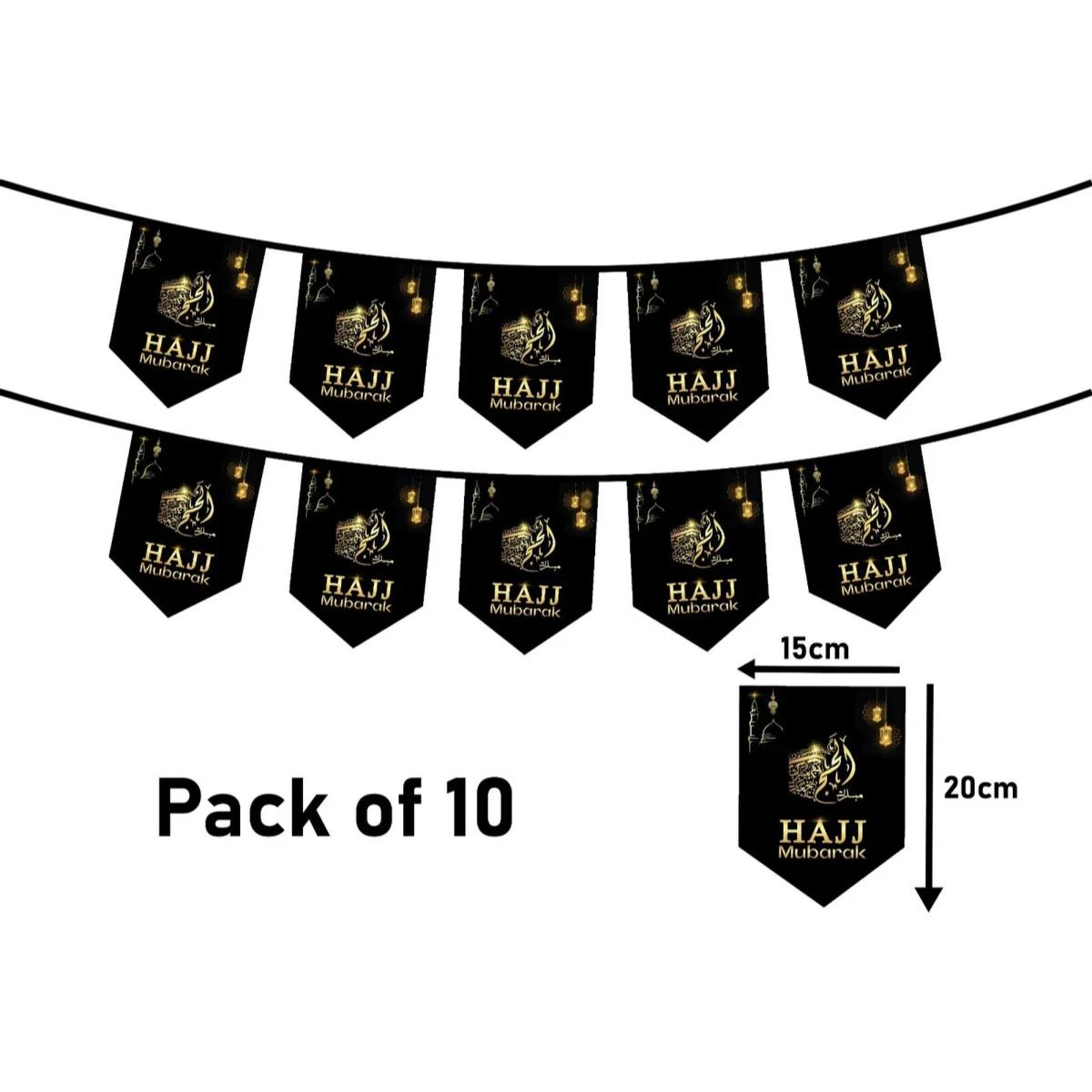 Hajj Mubarak Buntings decorative wall hanging | Hajj Decorations