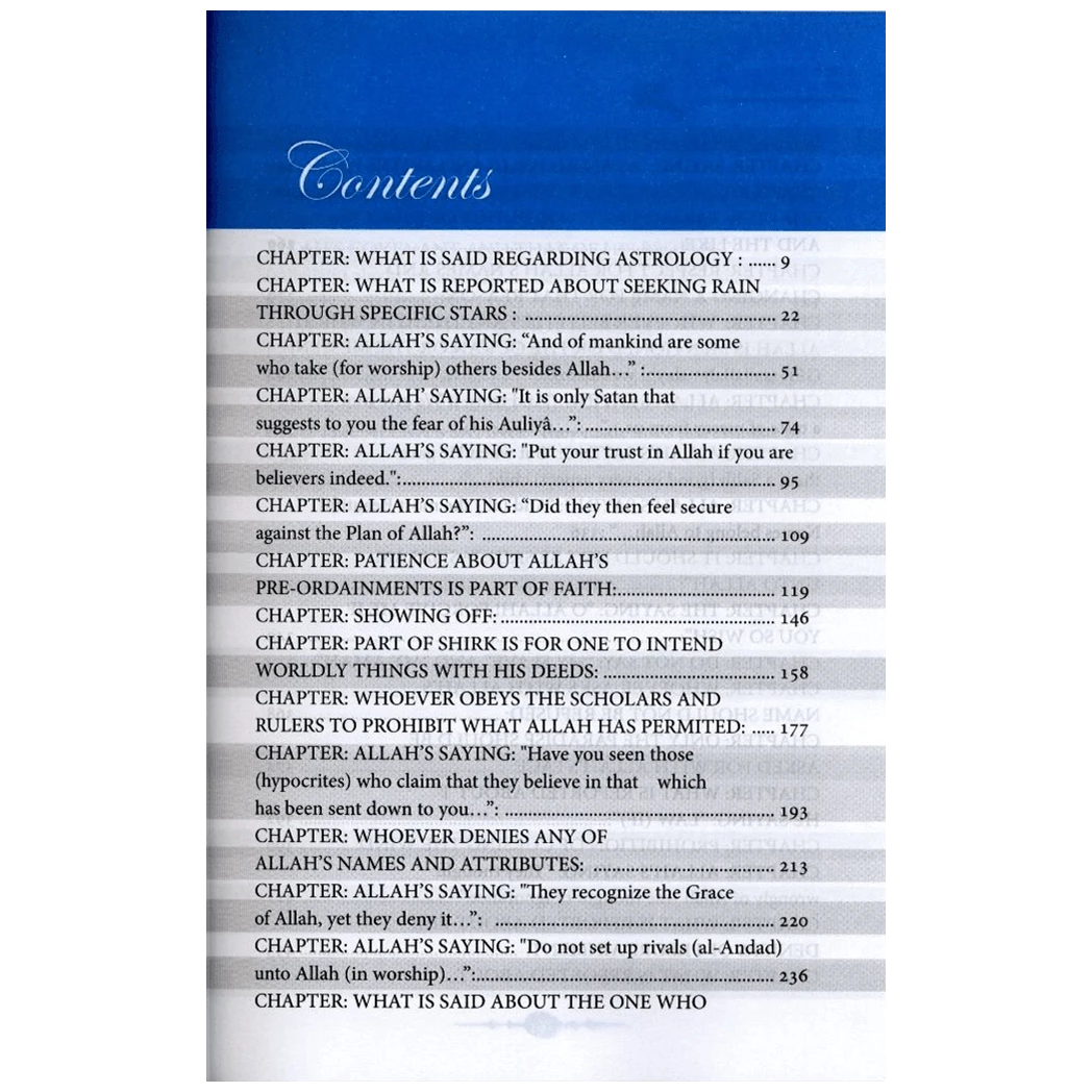 Commentary On Kitab At Tawheed by Salih Al-Uthaymeen 2 Volume Set