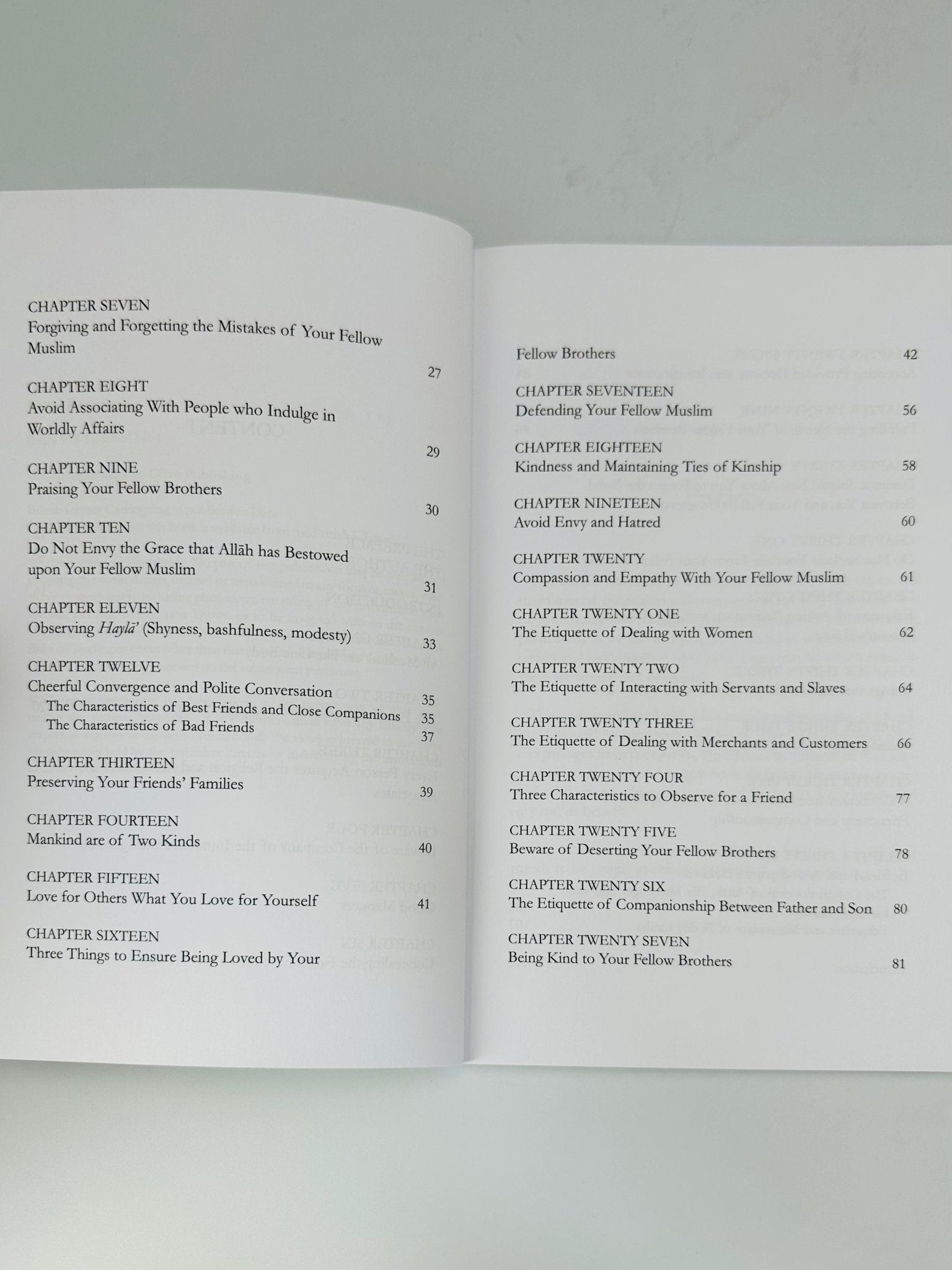 Etiquette and Morals of Companionship - Darussalam