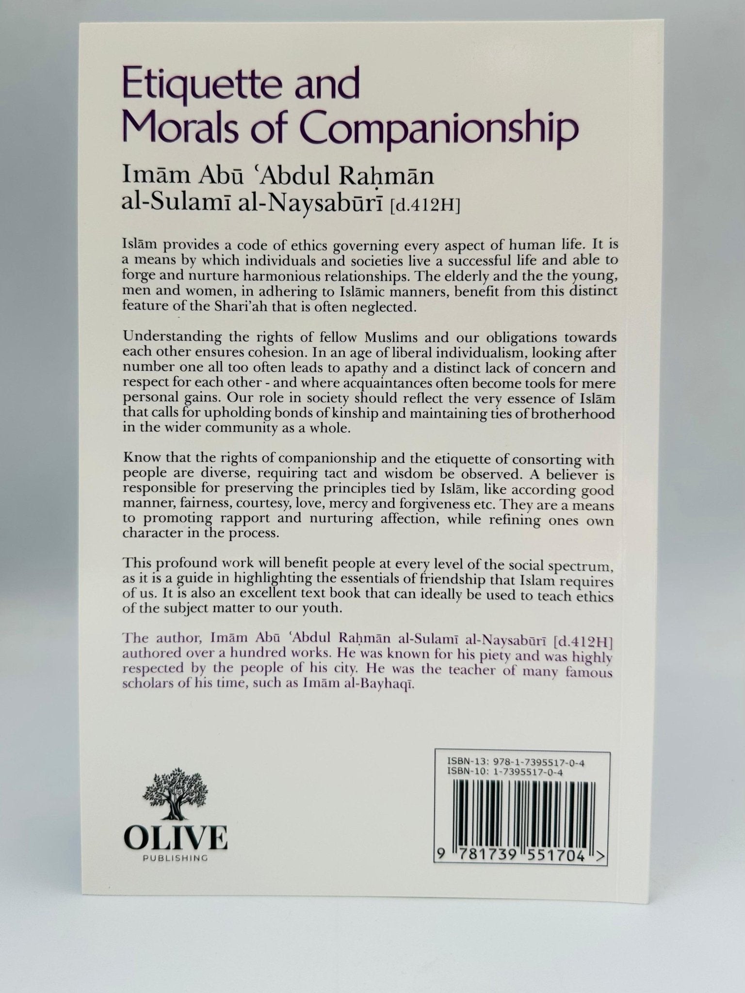 Etiquette and Morals of Companionship - Darussalam