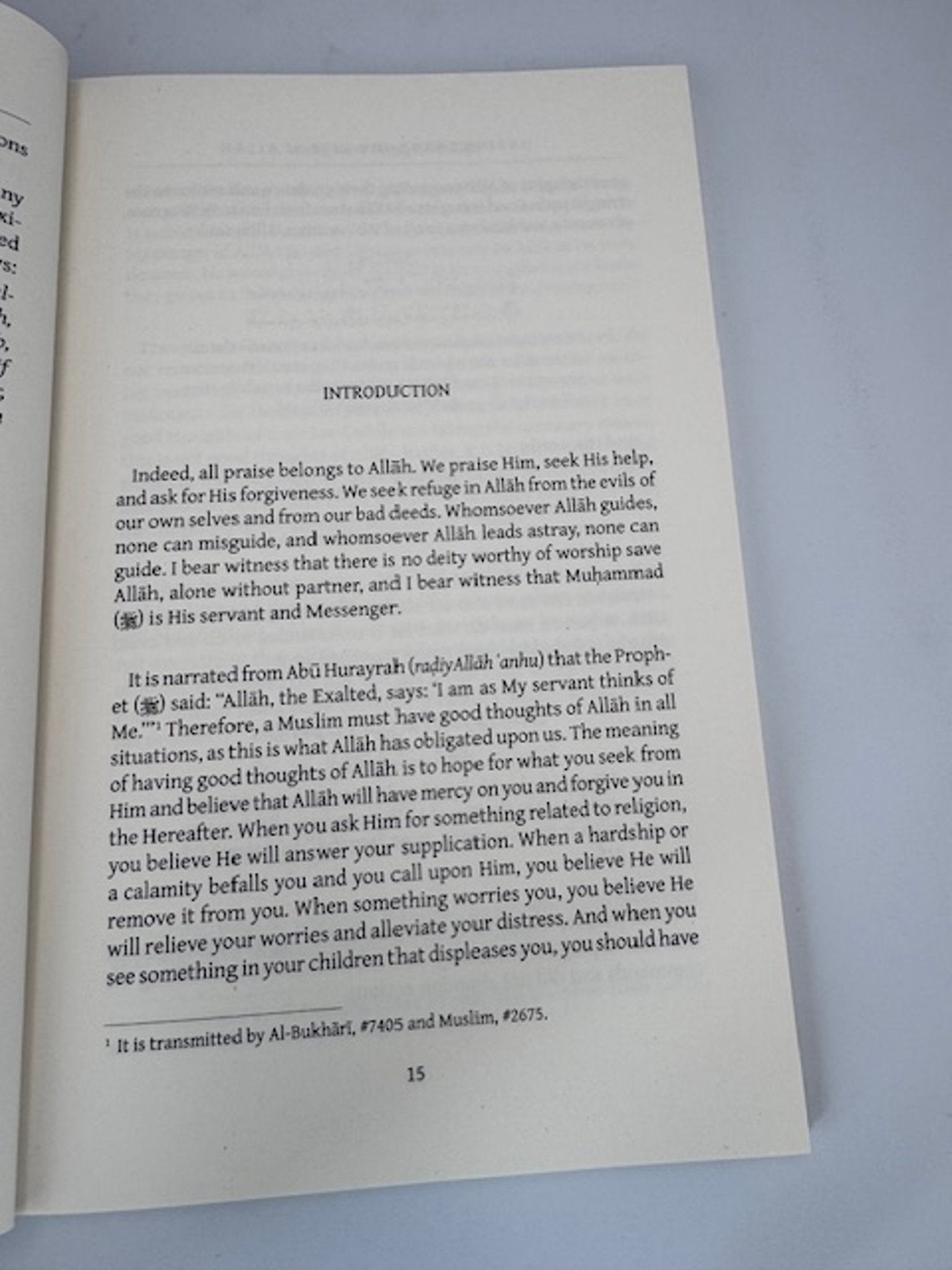 Having Good Thoughts of Allāh by Al - Hāfiẓ Ibn Abī Dunyā - Darussalam