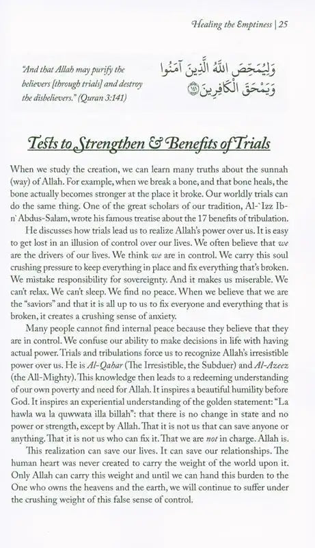 Healing The Emptiness - Darussalam