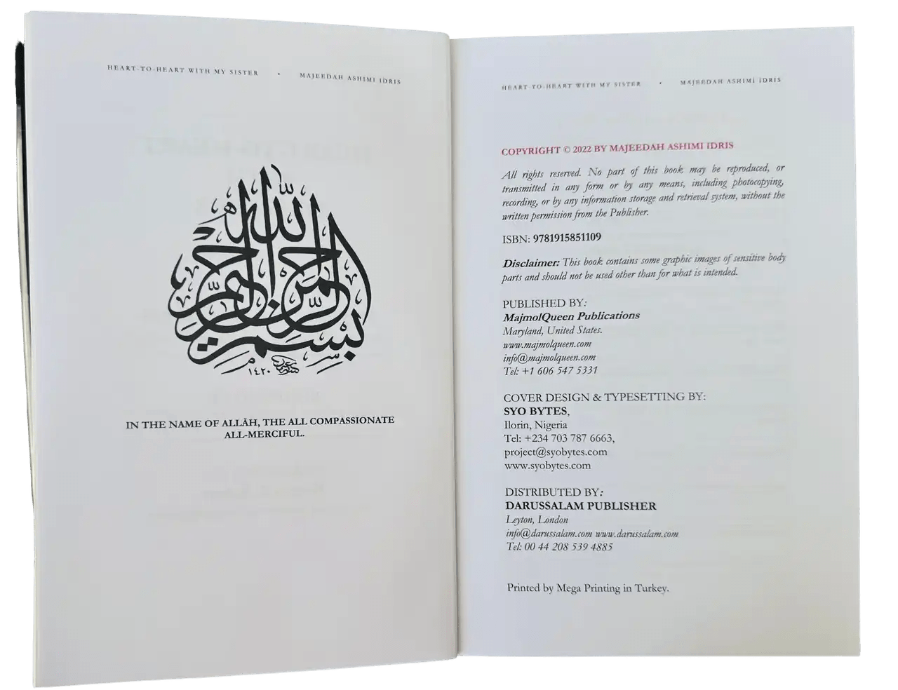 Heart - to - Heart with My Sisters Na'ima B. Robert (Foreword) - Darussalam