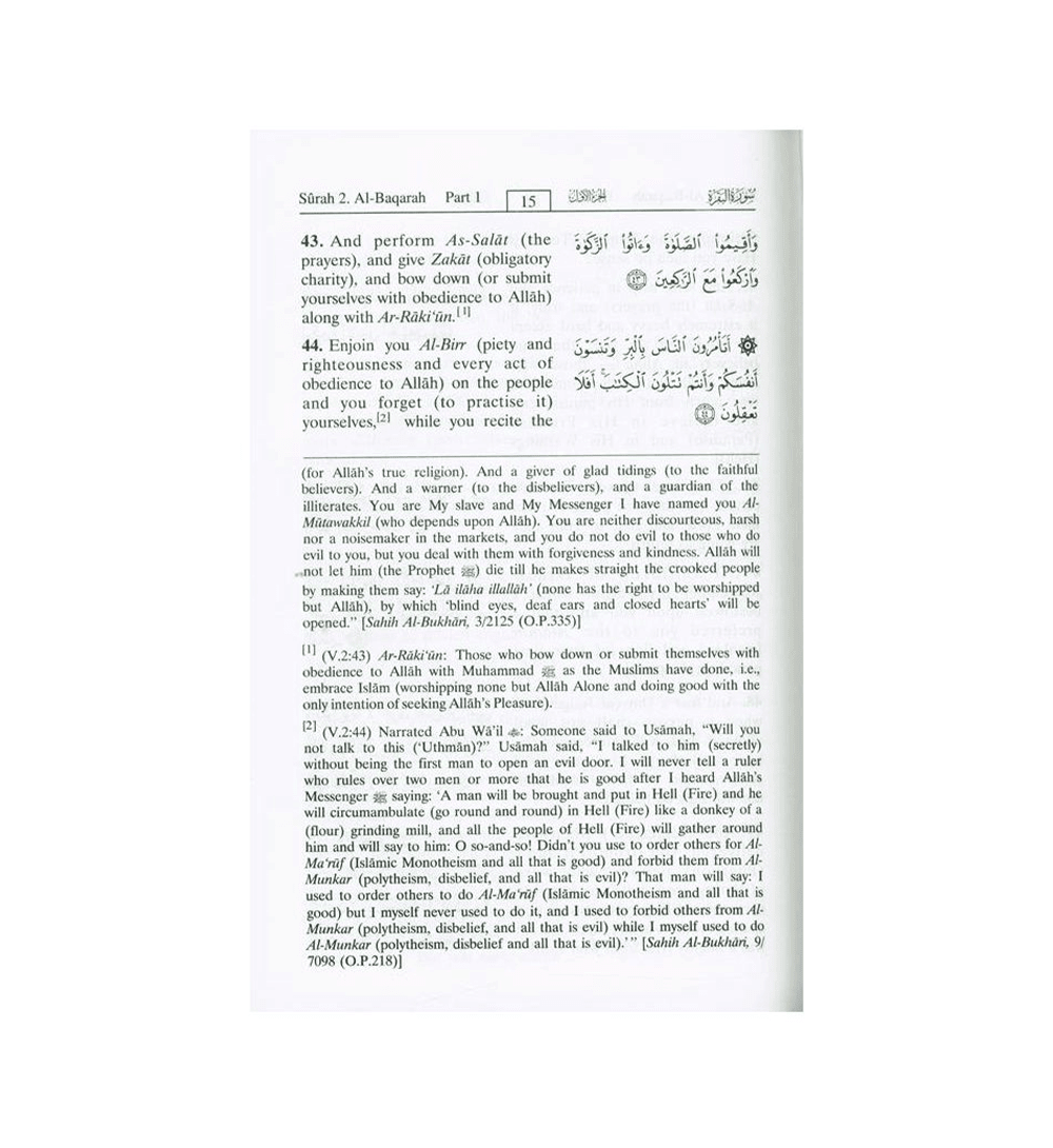 Interpretation of the Meanings of the Noble Qur'an Summarised Version - Darussalam