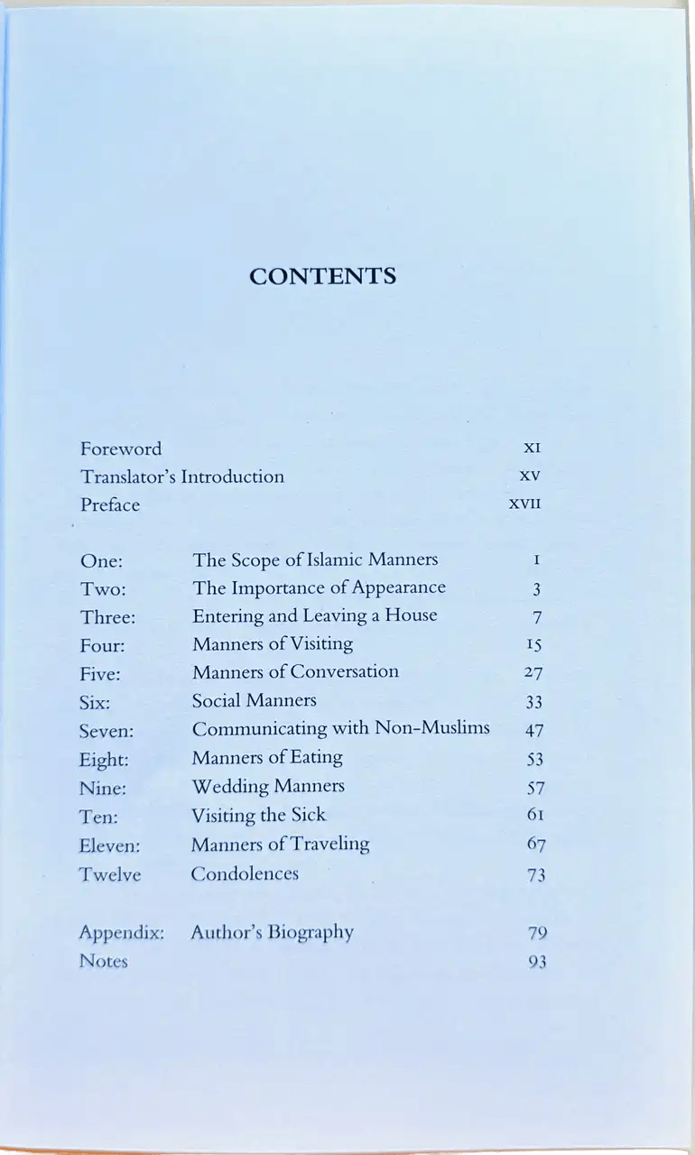 Islamic Manners - Darussalam