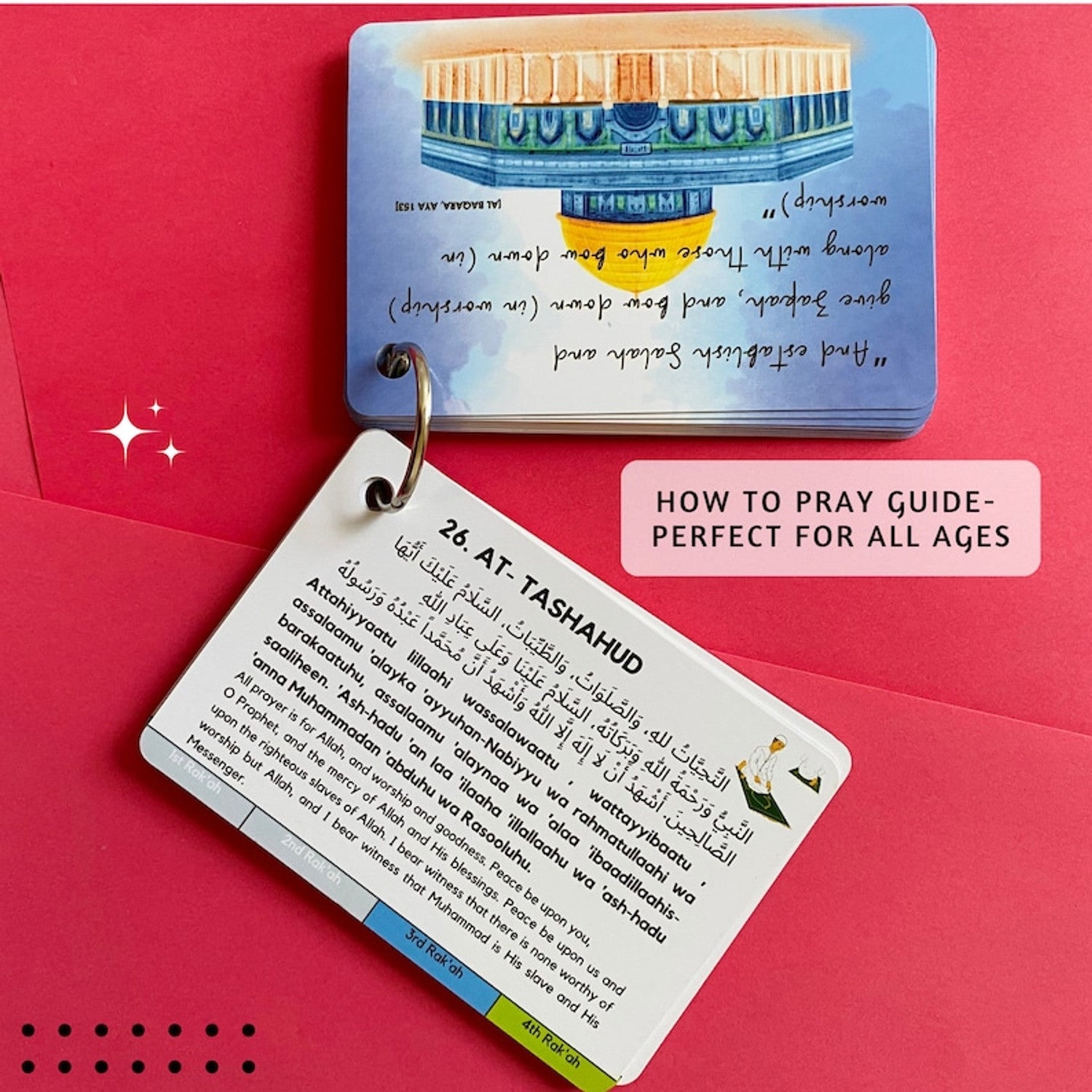 Islamic Salah Cards Prayer Guide, How to Pray, Muslim Kids Reverts Gift, Arabic, Quran - Darussalam