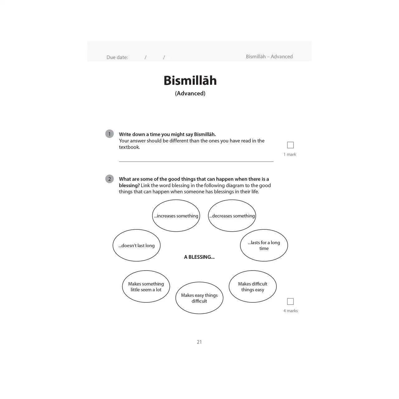 Islamic Studies: Workbook 2 – Learn about Islam Series - Darussalam