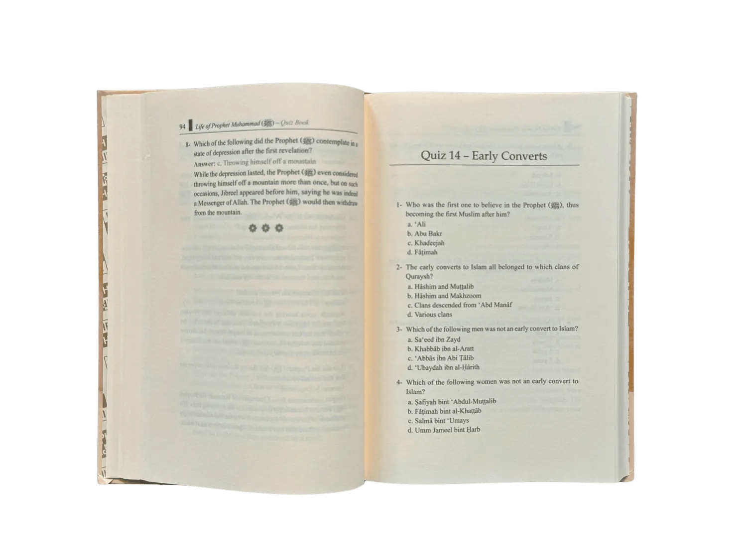 Life of Prophet Muhammad (PBUH) Quiz Book - Darussalam