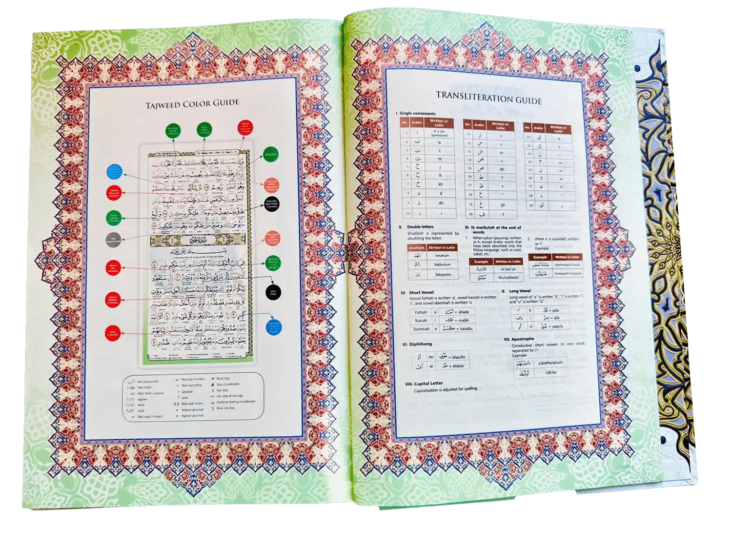 Maqdis Al Quran Al Kareem Word - by - Word Translation Colour Coded Tajweed White - Darussalam