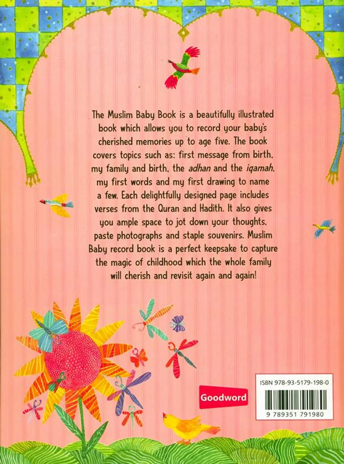 Muslim Baby Record Book ( For Girls) - Darussalam