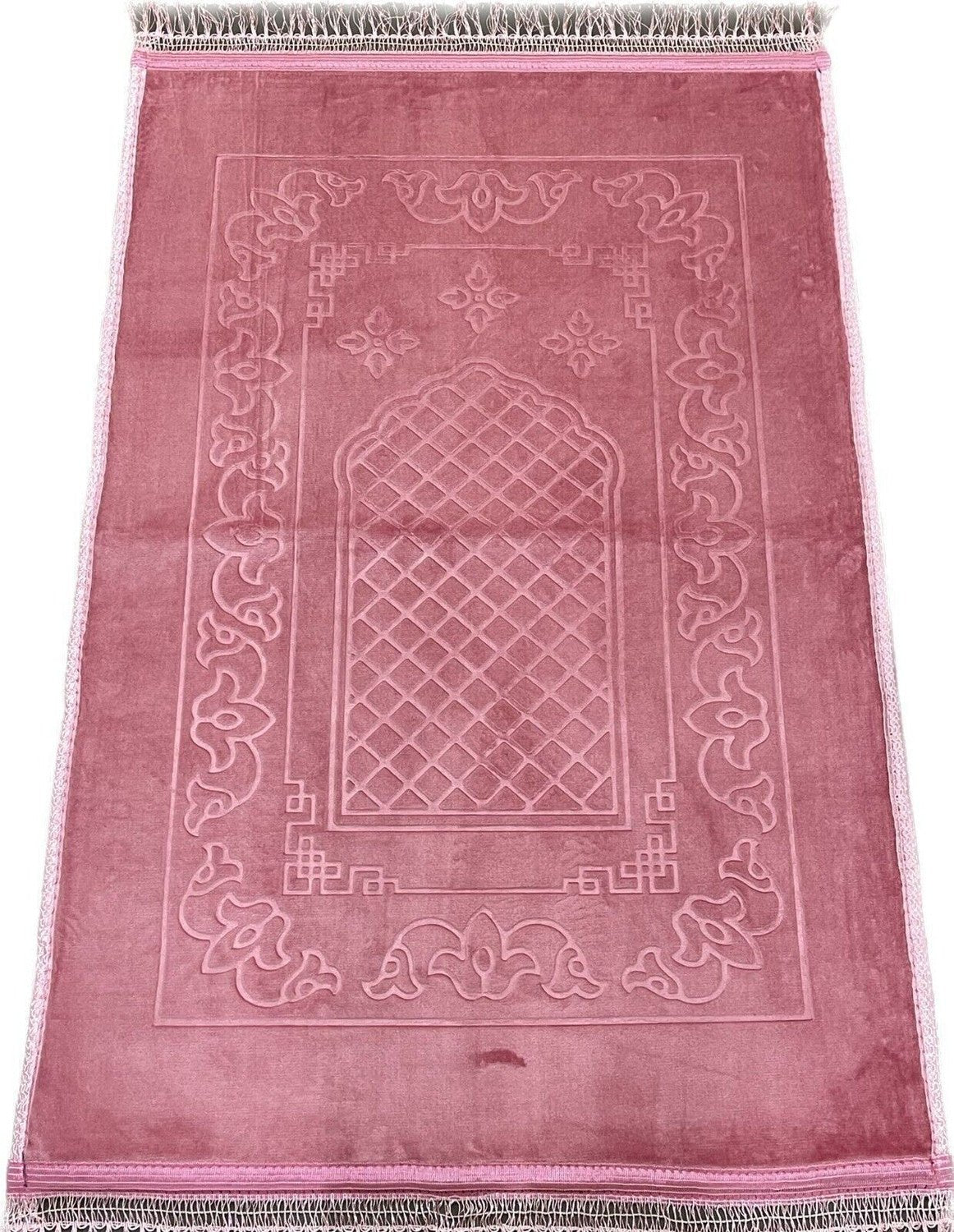 Paded Velvet Prayer Mats (Non Slip) Size (80x120cm) - Darussalam