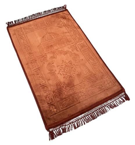Paded Velvet Prayer Mats (Non Slip) Size (80x120cm) - Darussalam