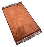Paded Velvet Prayer Mats (Non Slip) Size (80x120cm) - Darussalam