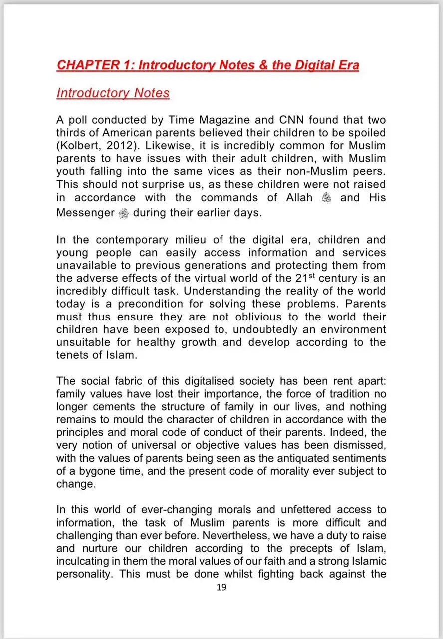 Parenting and Nurturing Muslim Children in the Digital Era - Darussalam