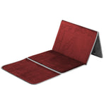 Prayer Mat Foldable Recline Backrest Padded Back Support with Prayer Rug Seat - Darussalam
