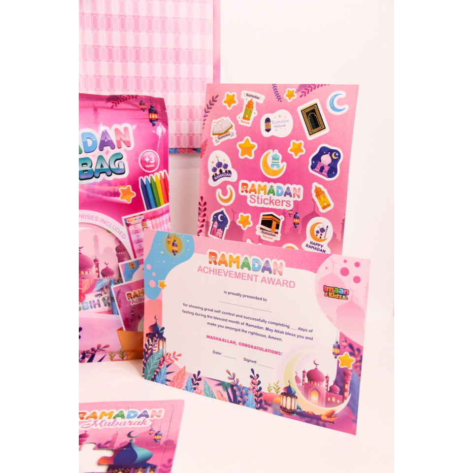 Ramadan Fun Bag - Pink And Blue by ImaanKidz - Darussalam