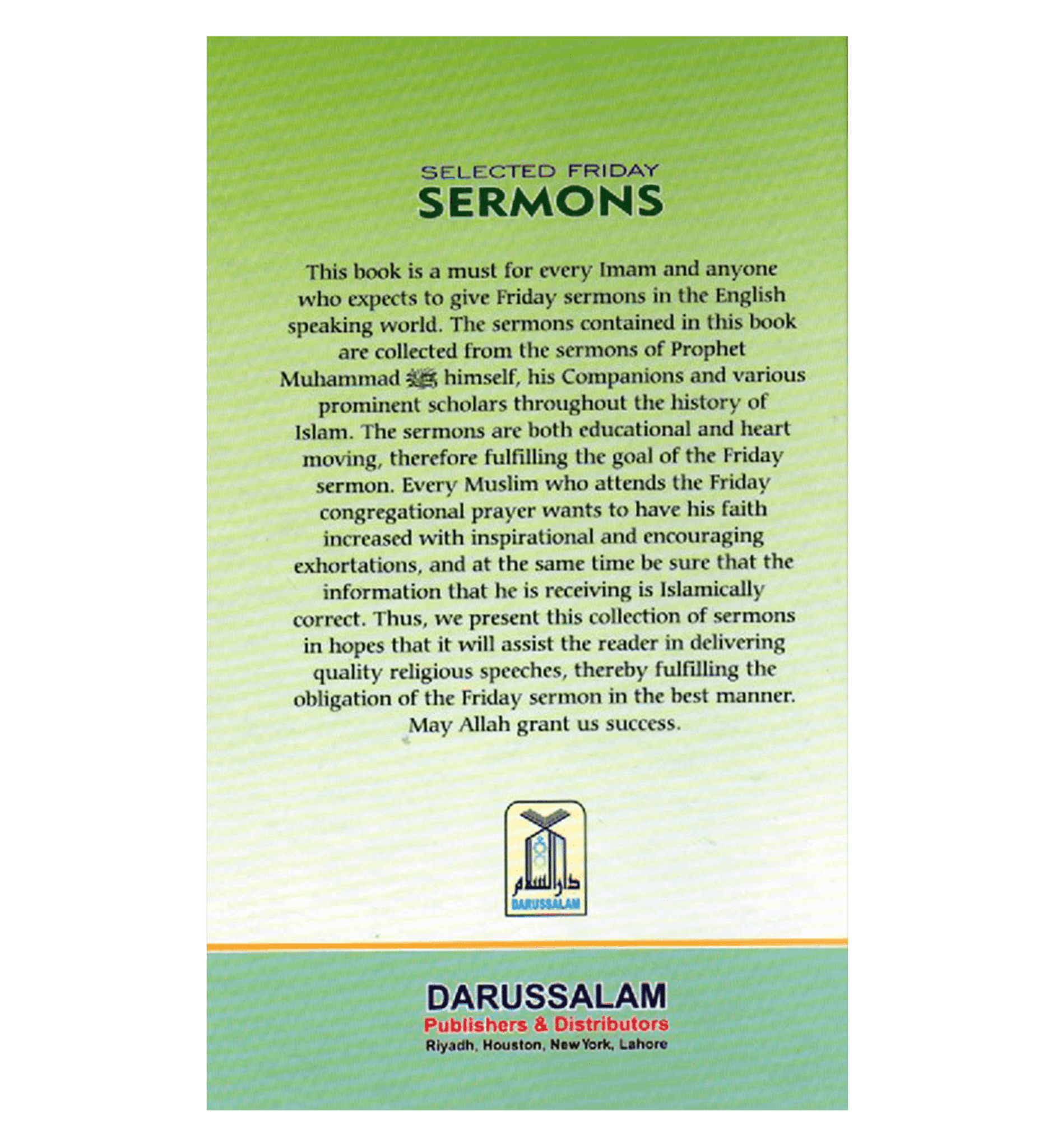 Selected Friday Sermons - Darussalam