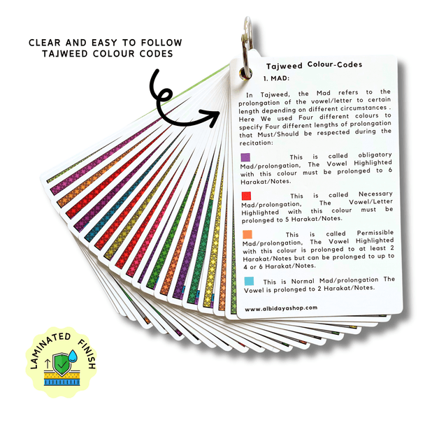 Short Surah Cards With Tajweed - Darussalam