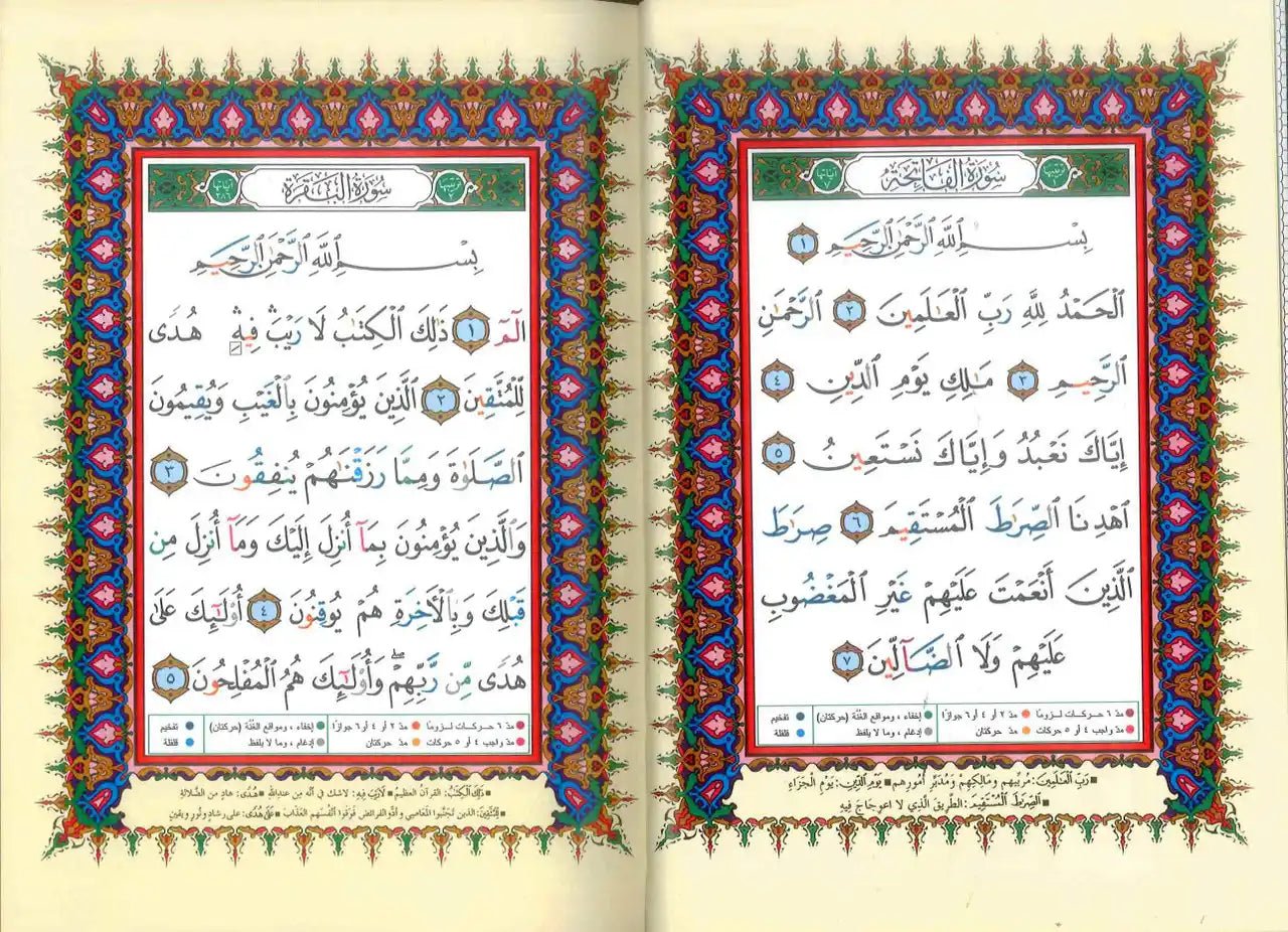 Tajweed Quran - Color coded Arabic only Large 17x24cm DM Delux - Darussalam