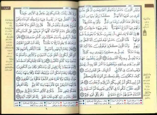 Tajweed Quran - Colour coded Arabic only Medium - Darussalam