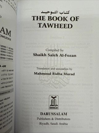 The Book of Tawheed by Darussalam Publications - Darussalam