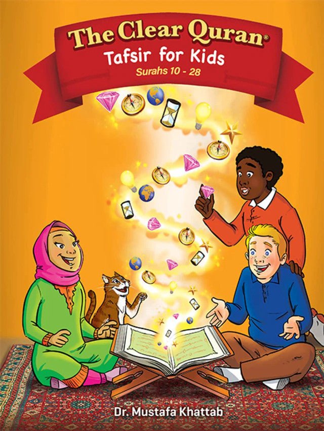 The Clear Quran Tafsir for Kids Surahs (1 - 9, 10 - 28,29 - 48, 49 - 114 ) with Arabic Text Hardcover Collection - Darussalam