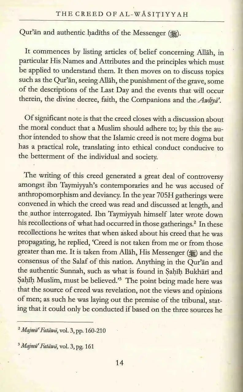 The Creed of Al - Wasitiyyah - Darussalam