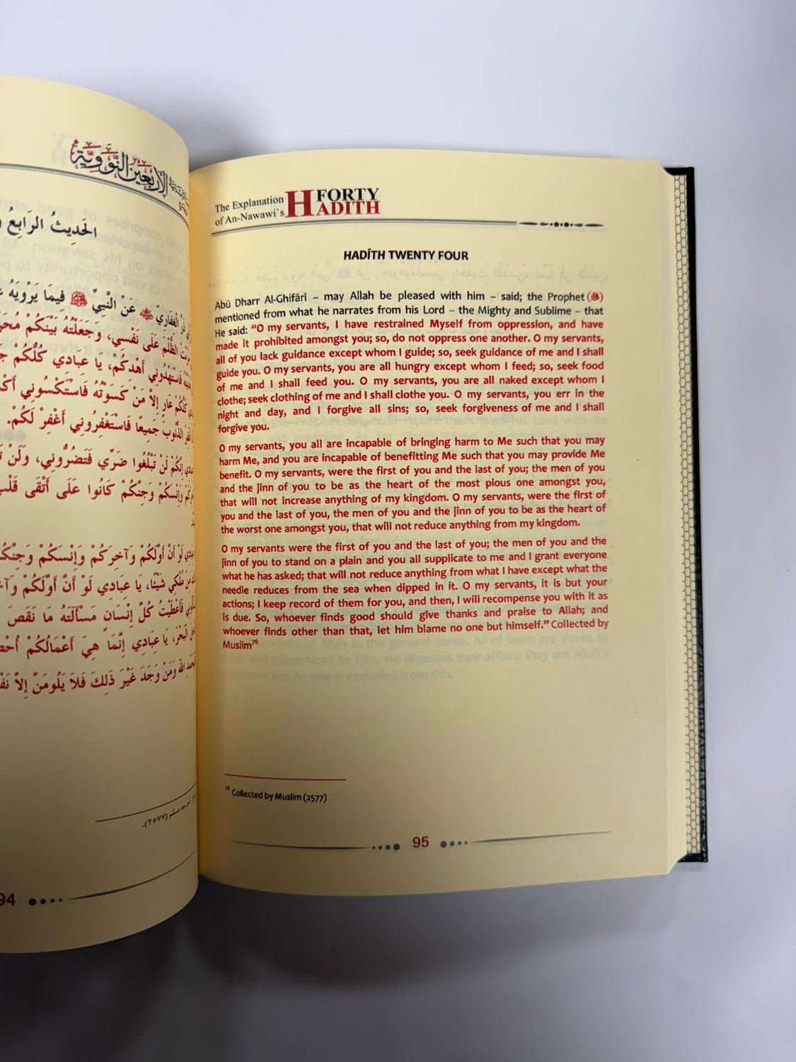 The Explanation of Imam al - Nawawi's 40 Hadith 2 Volume Set - Darussalam