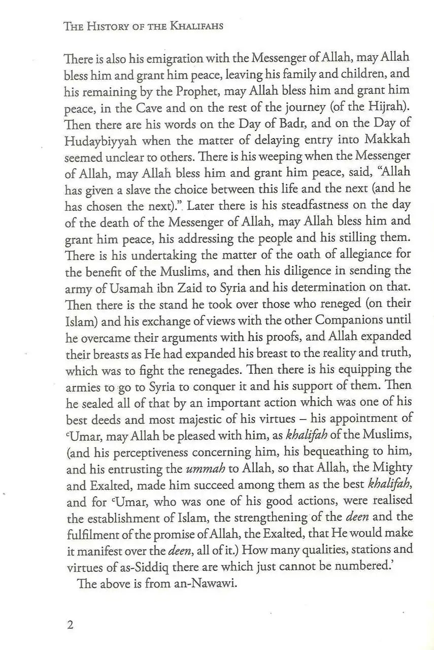 The History of the Khalifahs - Darussalam