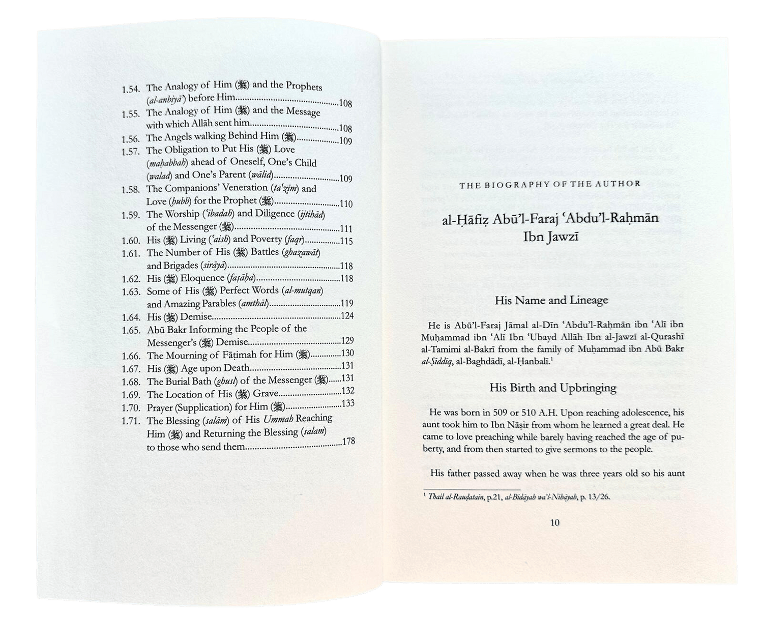 THE ILLUSTRIOUS LIFE OF MUHAMMAD (PEACE & BLESSINGS BE UPON HIM) BY IMAM IBN al JAWZI (D. 597H) - Darussalam