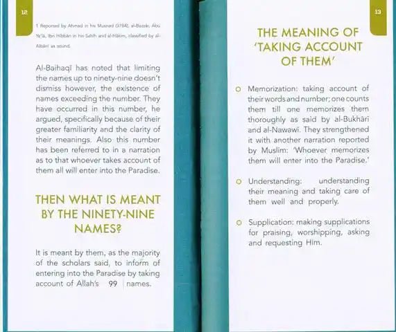 The Most Excellent Names of Allah - Darussalam