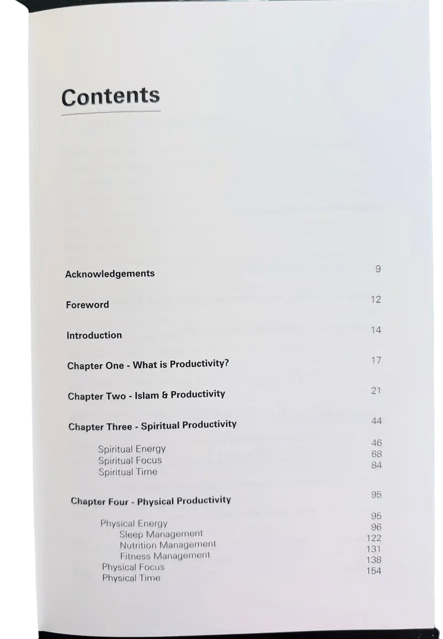 The Productive Muslim Book - Darussalam