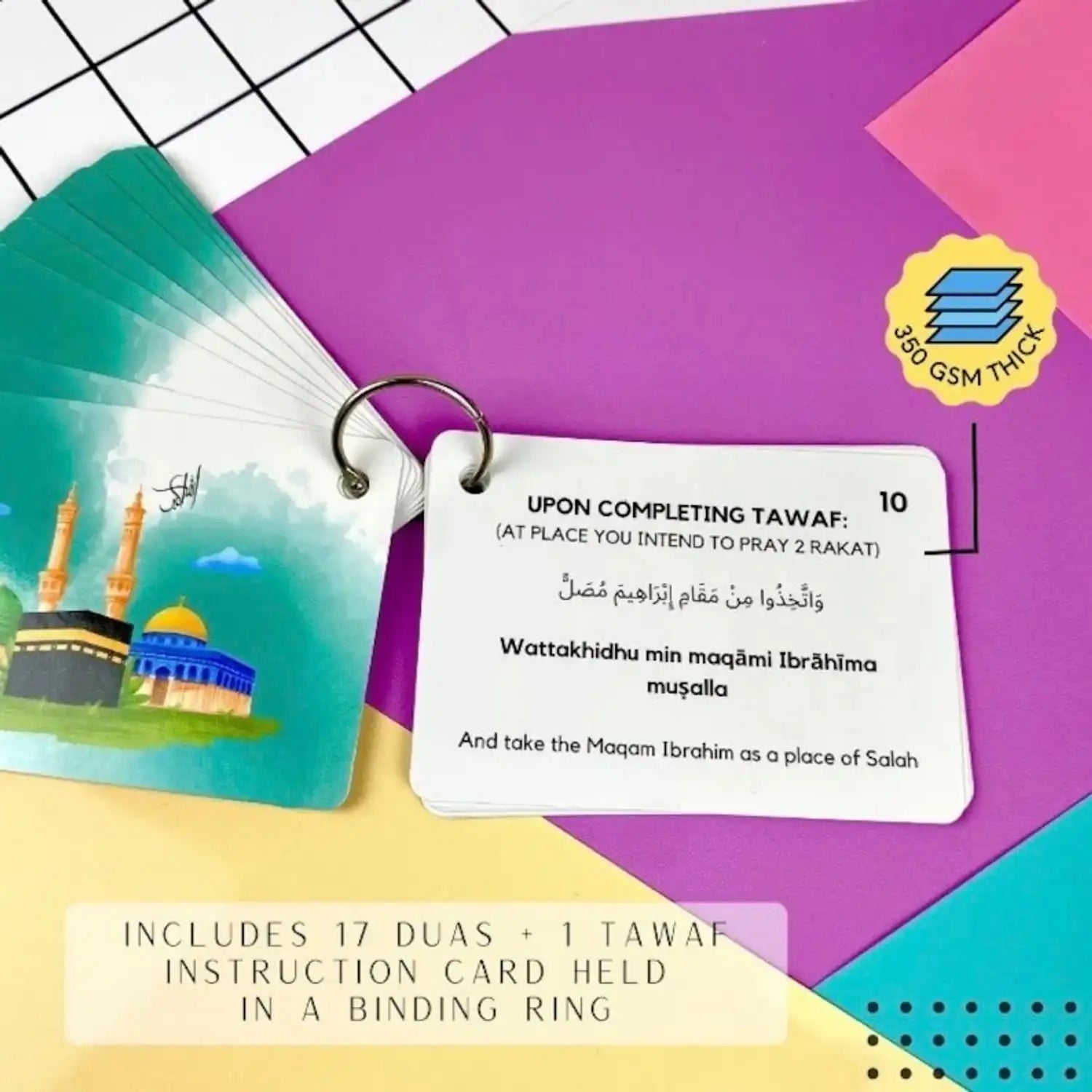 Umrah Dua Cards | Madina | Islamic Gift | Quran | Muslim | Dhikr | Umrah Cards | Dua Cards | Allah | Islam | Children | Arabic - Darussalam